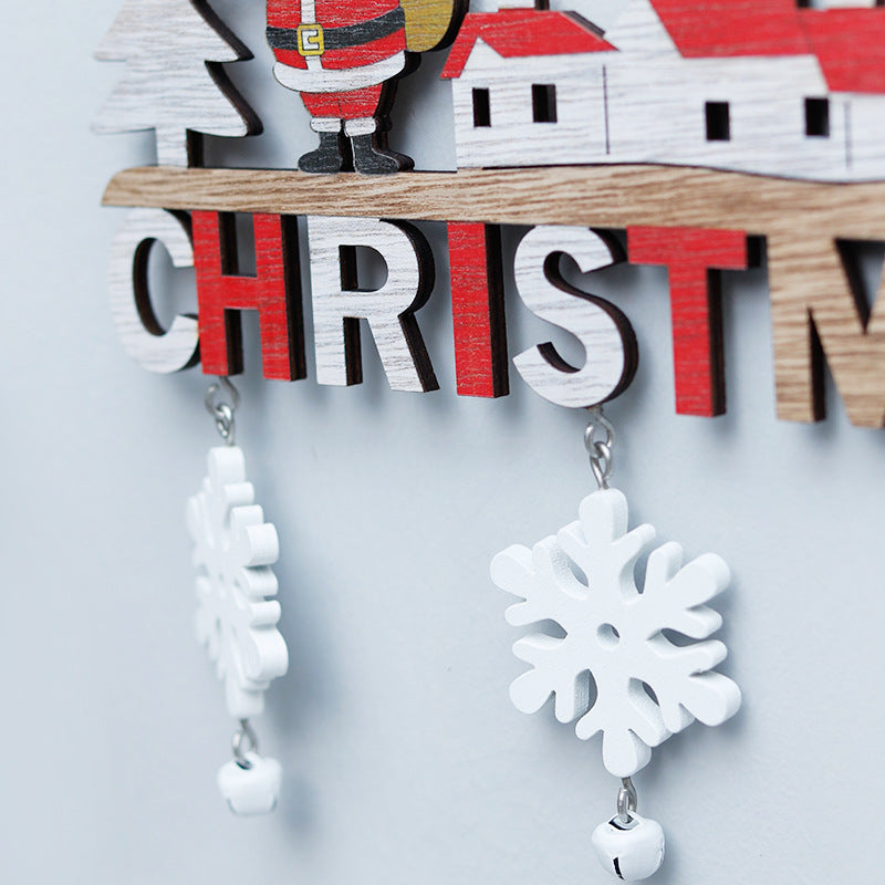 Christmas wooden door hangings