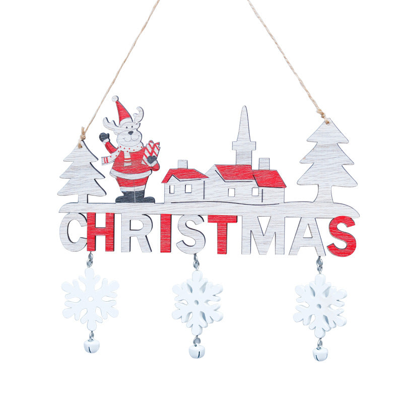 Christmas wooden door hangings