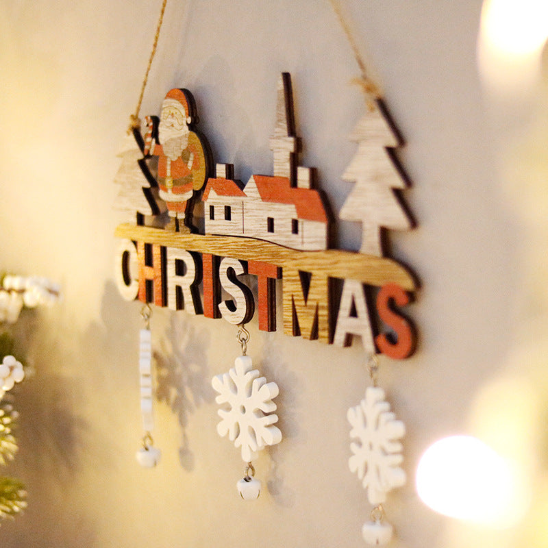 Christmas wooden door hangings