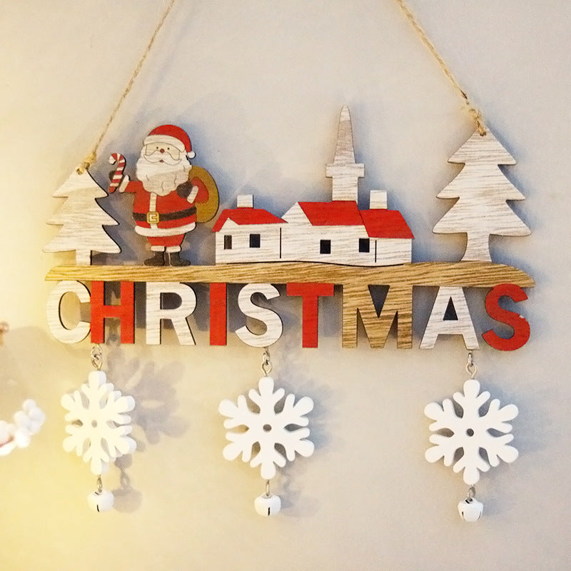 Christmas wooden door hangings