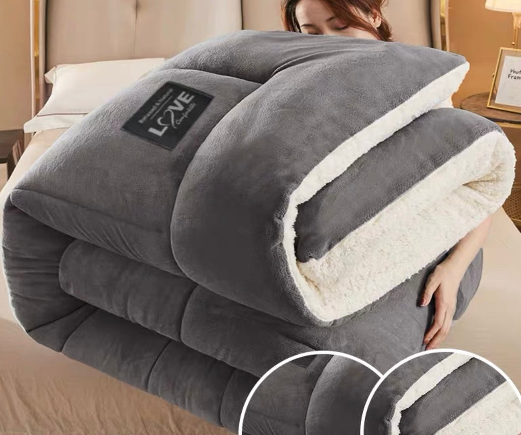 Winter Lambskin Velvet Quilt Core