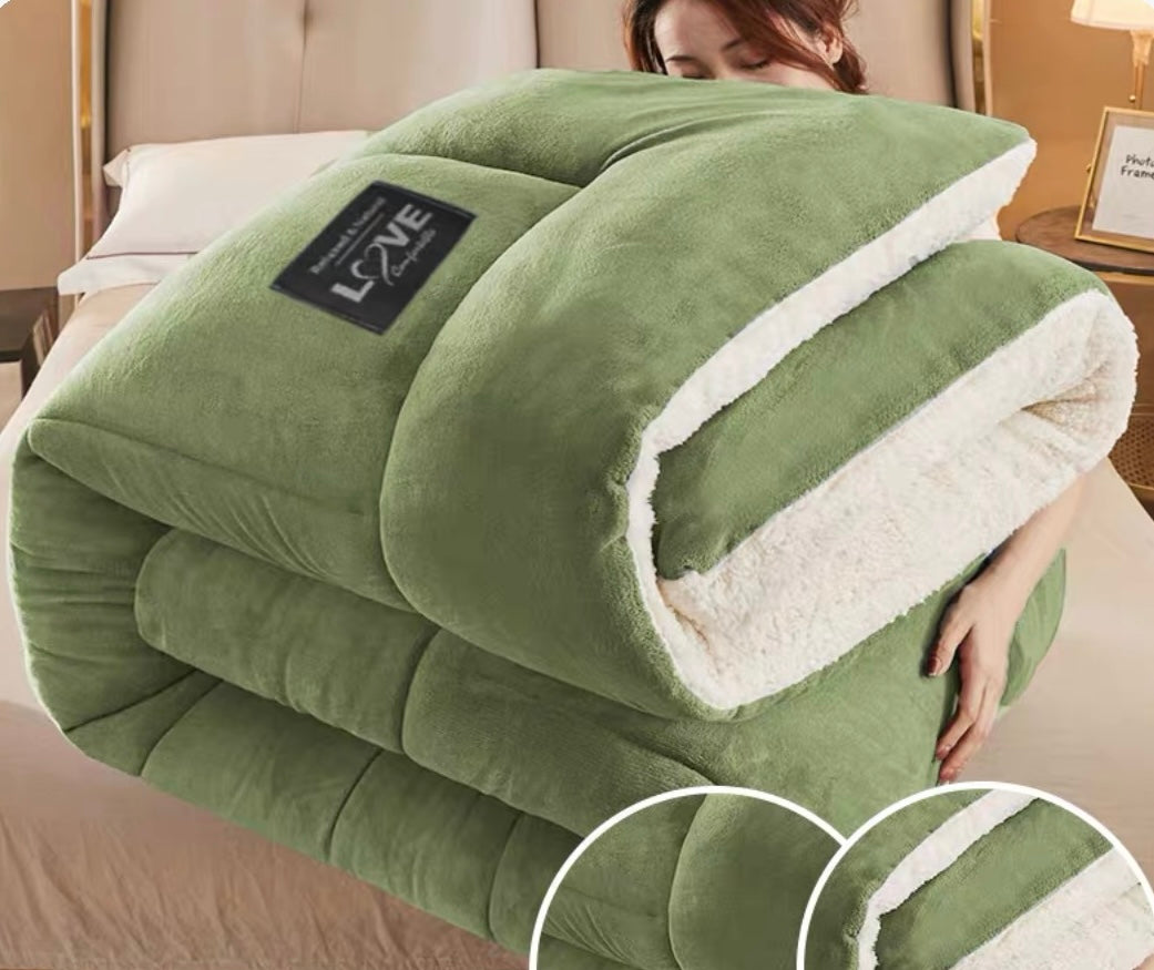 Winter Lambskin Velvet Quilt Core