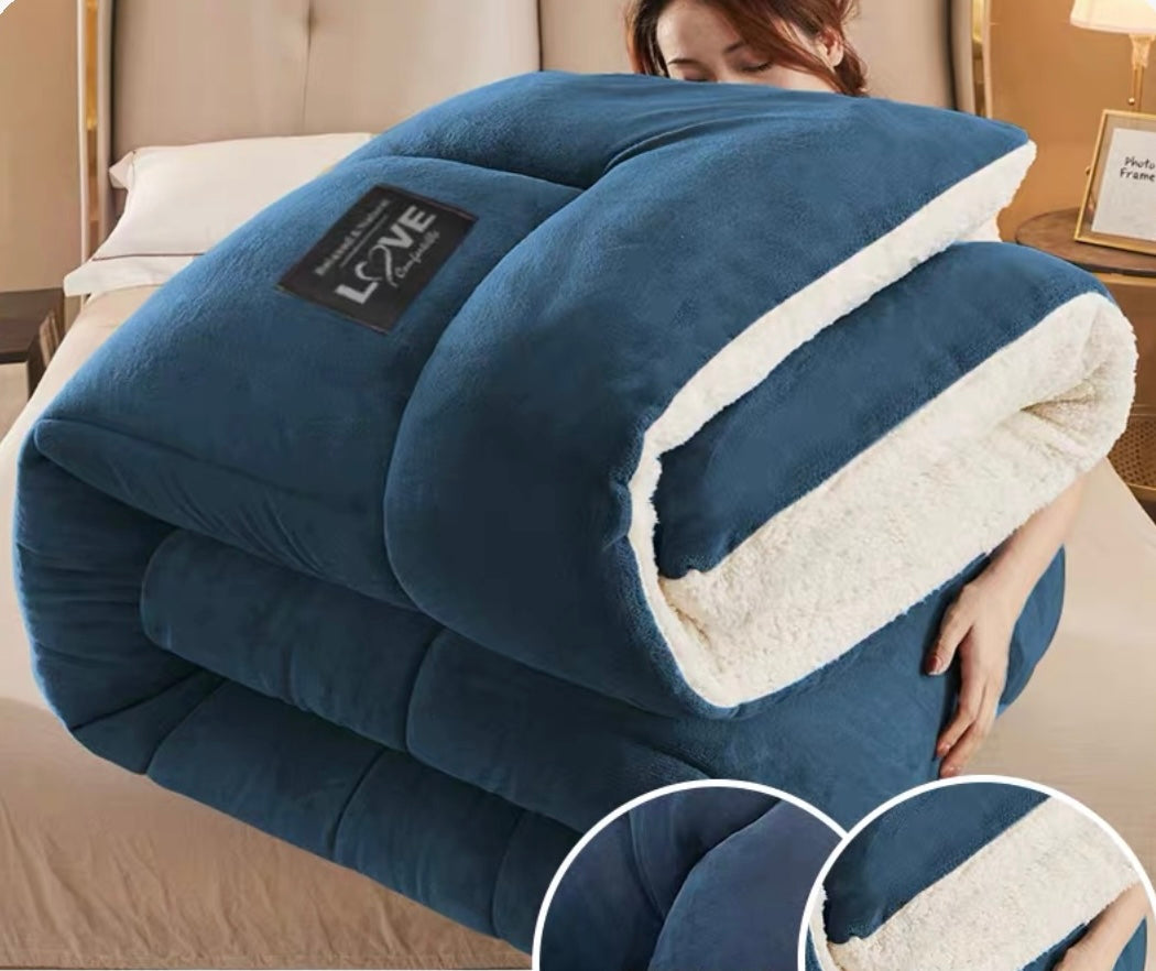 Winter Lambskin Velvet Quilt Core