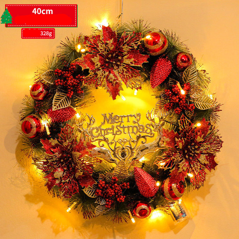 Christmas Wreath Decoration (with LED lights)